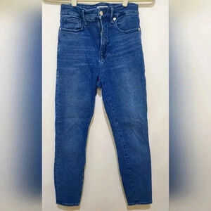 Good American Good Waist Women's size 2 skinny jeans denim EUC casual office
